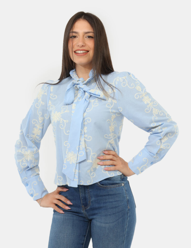 Abbigliamento donna scontato - Camicia Rue De Clerie Azzurra