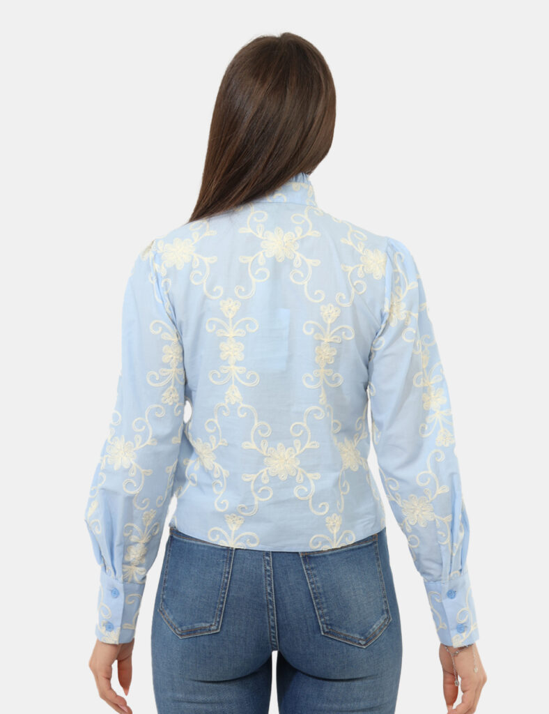 Abbigliamento donna scontato - Camicia Rue De Clerie Azzurra