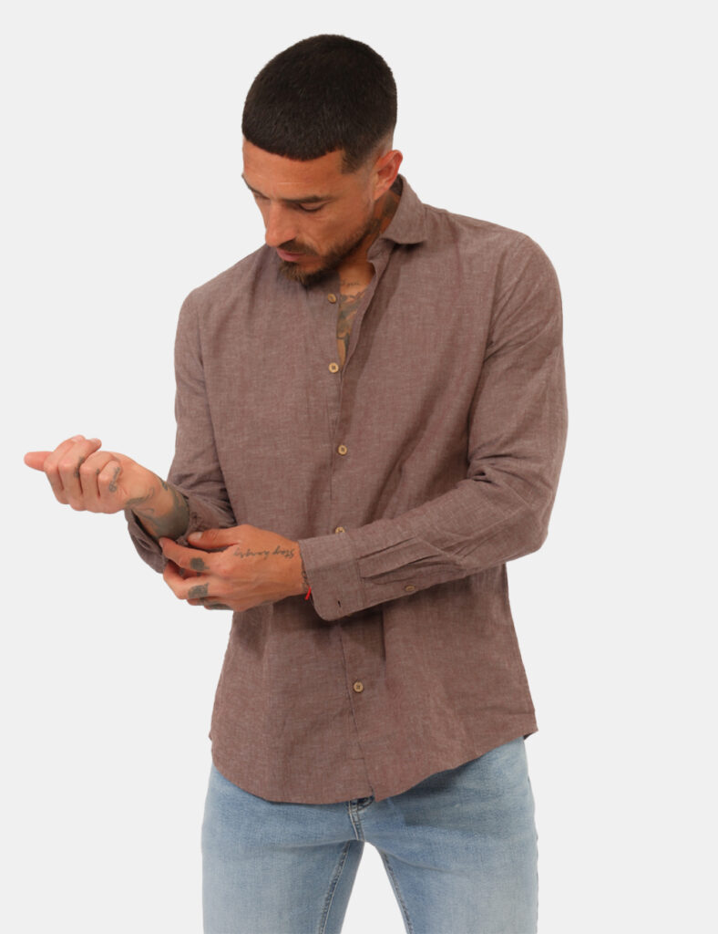 Camicia Hamaki-Ho Marrone