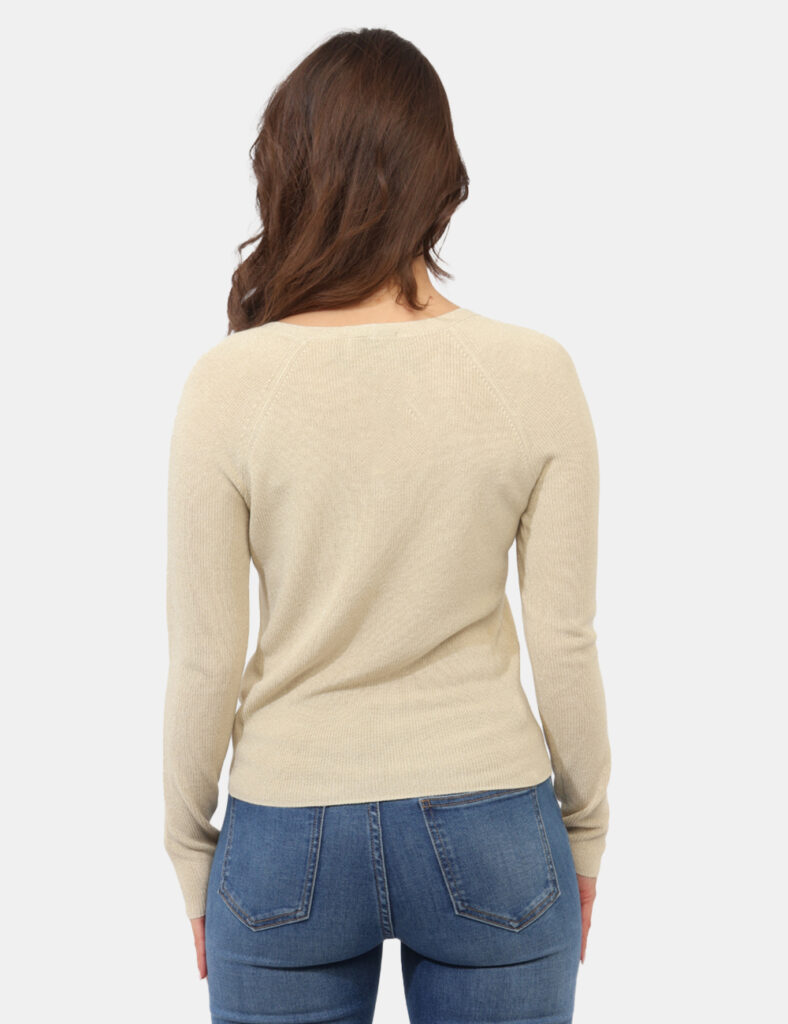 Maglia Materica Beige