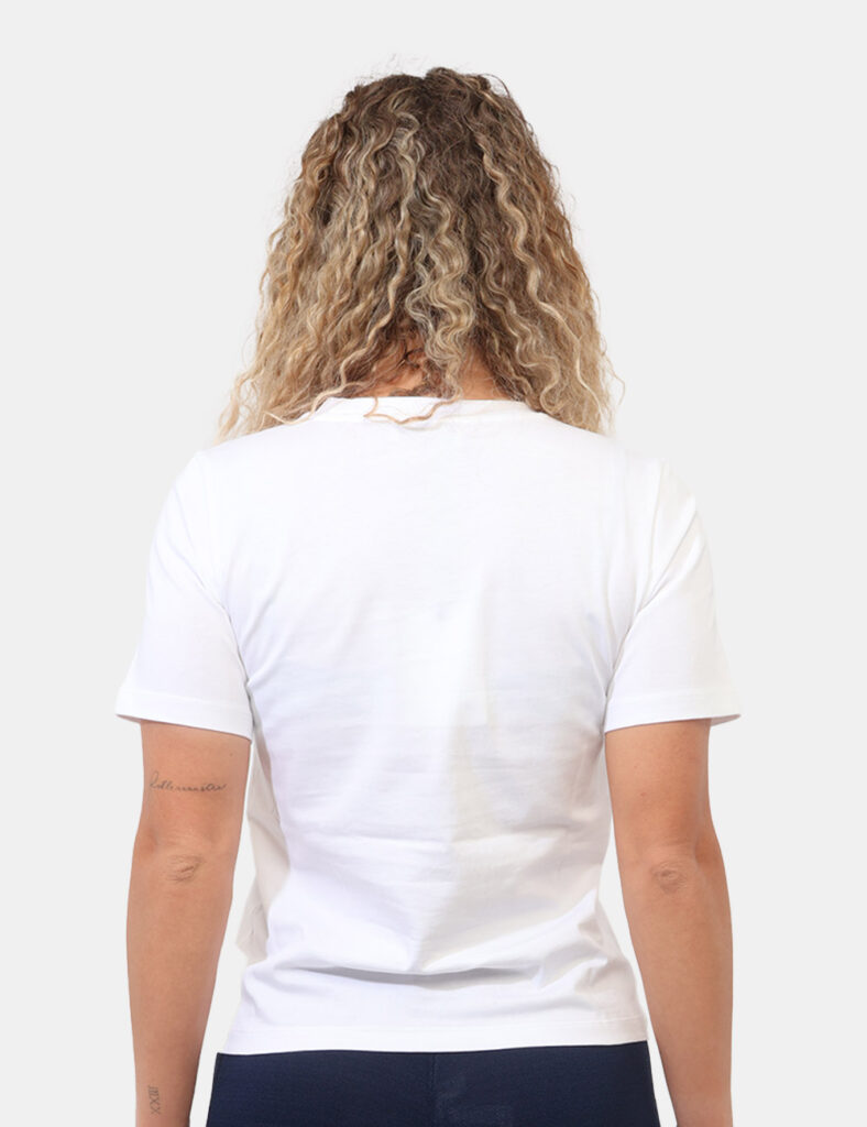 Abbigliamento donna scontato - T-shirt Materica Bianca