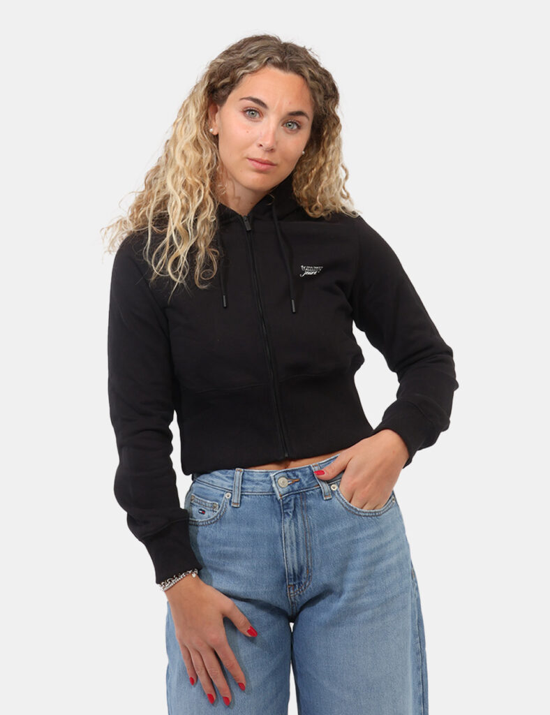 Abbigliamento donna scontato - Felpa Tommy Hilfiger Nera