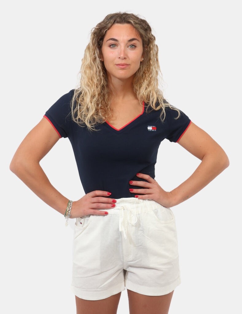 Abbigliamento donna scontato - Shorts Tommy Hilfiger Bianco