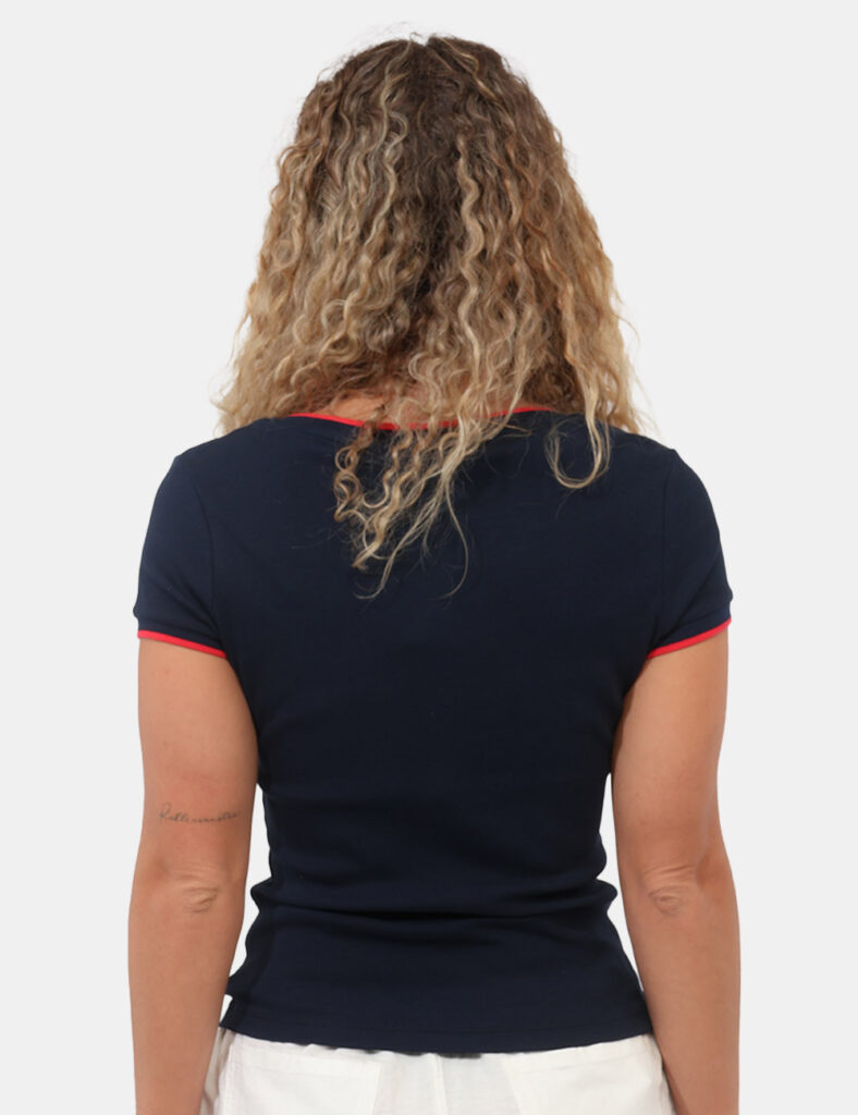 Abbigliamento donna scontato - T-shirt Tommy Hilfiger Blu