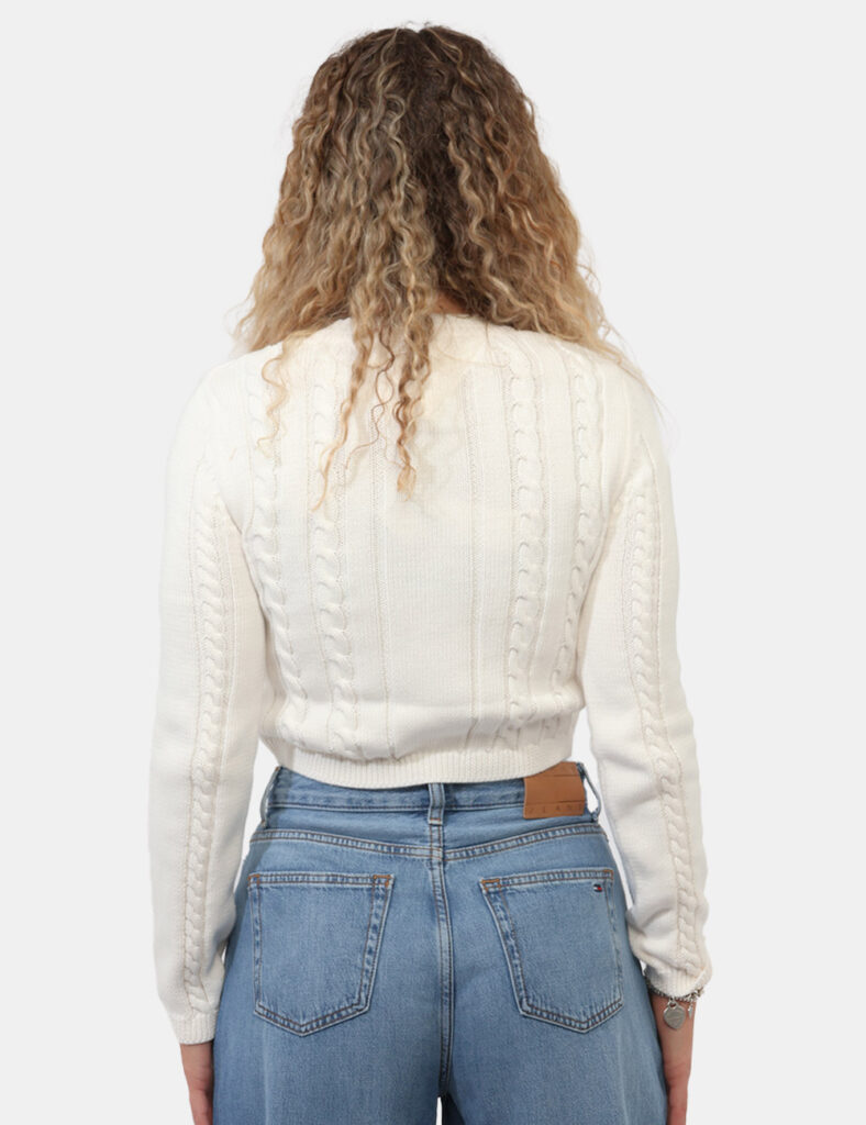 Abbigliamento donna scontato - Maglia Tommy Hilfiger Bianca