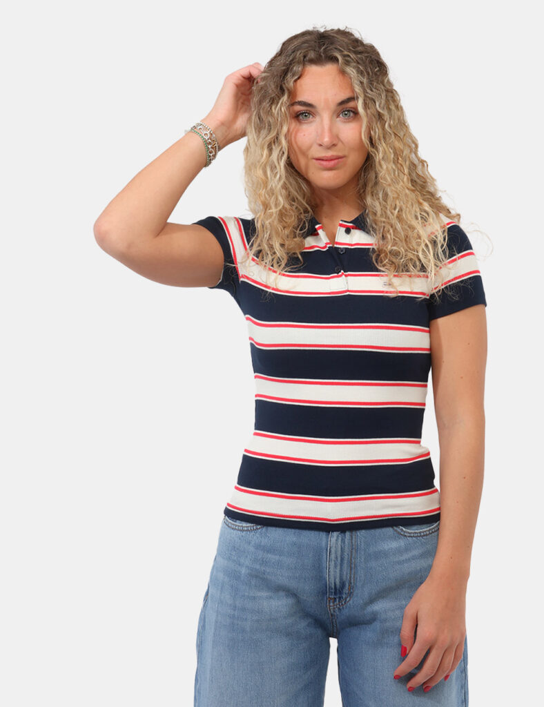 Abbigliamento donna scontato - Polo Tommy Hilfiger Blu