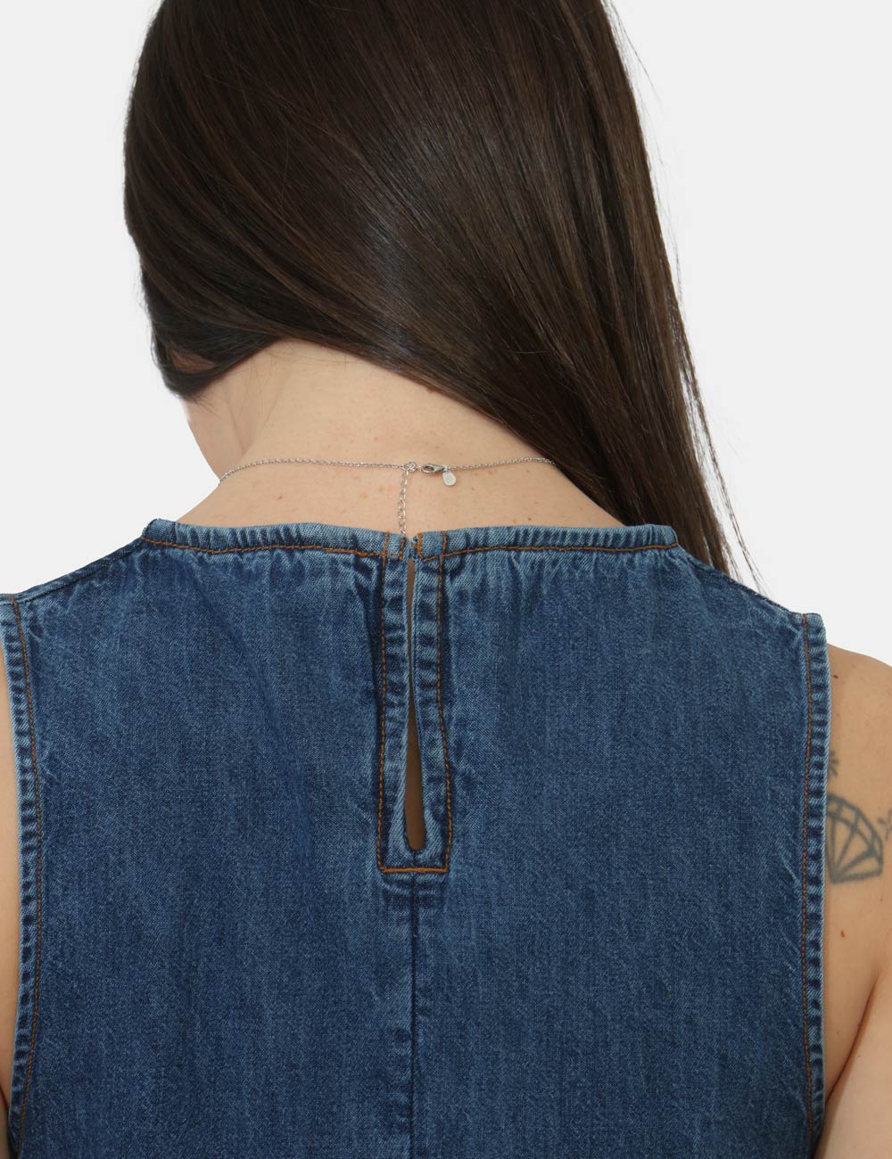 DW0DW22341-OB_1A5_PE26_3 Vestito Tommy Hilfiger Blu - Vestito TOMMY HILFIGER blu Il vestito TOMMY HILFIGER blu da donna è il capo ideale per affronta