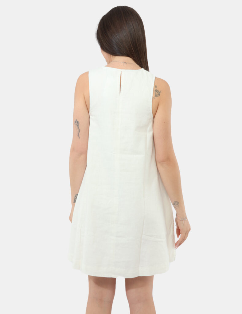 Abbigliamento donna scontato - Vestito Tommy Hilfiger Bianco