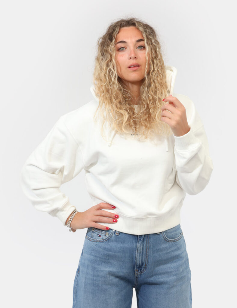 Abbigliamento donna scontato - Felpa Tommy Hilfiger Bianca
