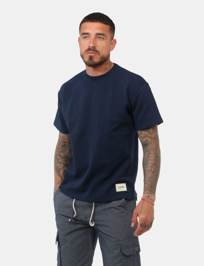 Abbigliamento uomo Yes Zee - Felpa Yes Zee Blu