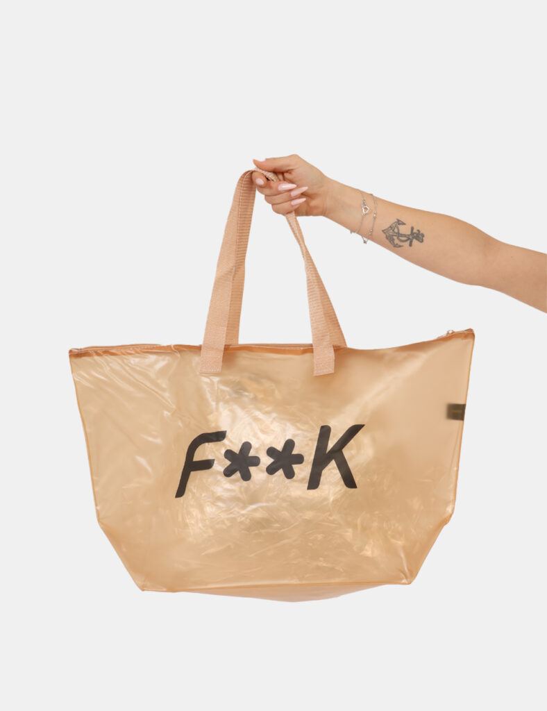 Borsa F**K Beige