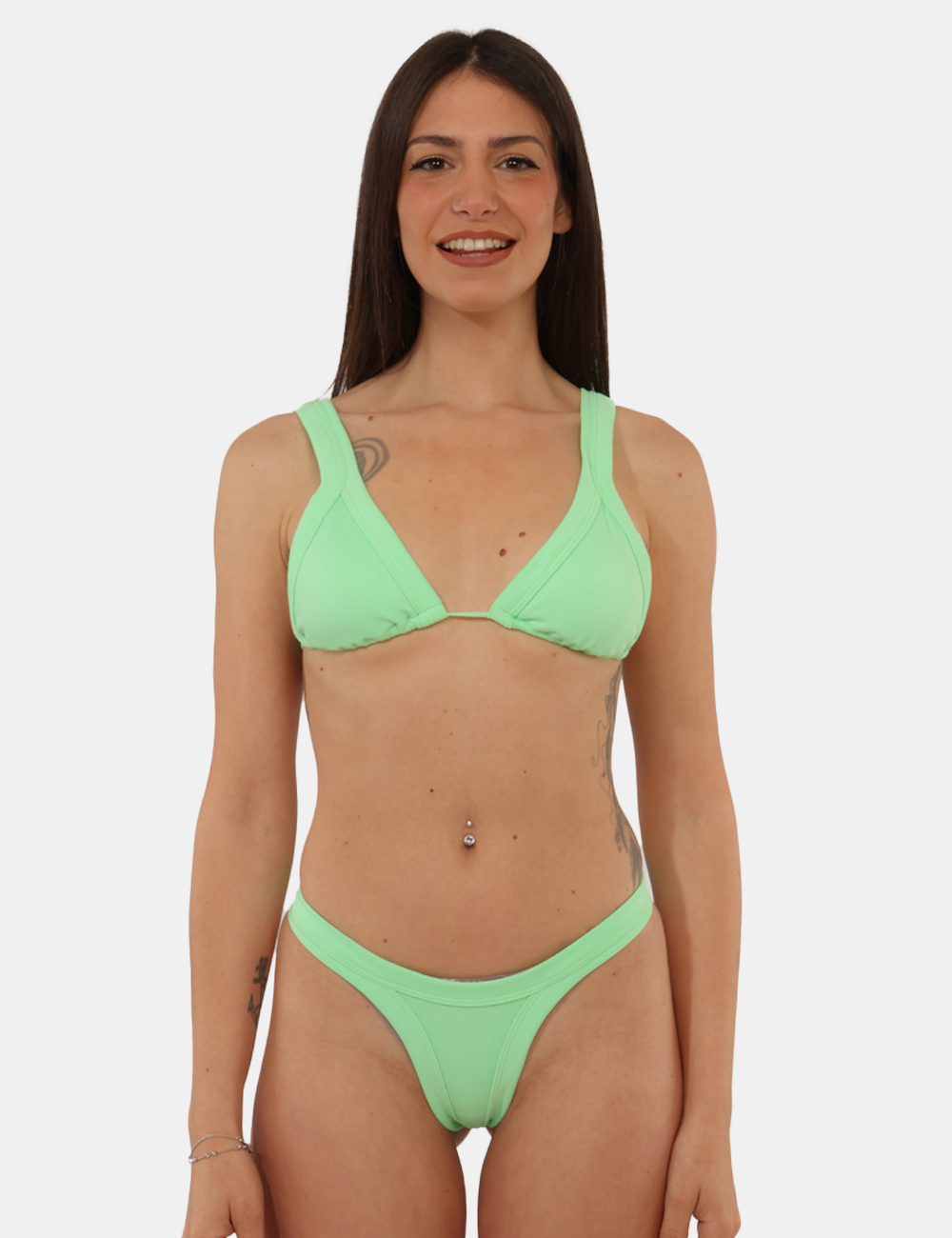 FK-0140AQ-SB_ACQUAMARINA_PE26_5 Bikini F**K Verde - Bikini F**K verde da donna Questo bikini F**K verde da donna è pensato per accompagnarti durante tutta l