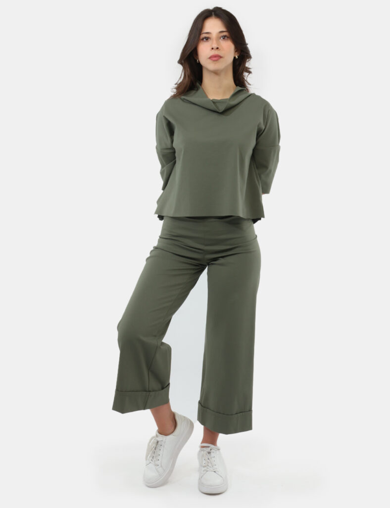 Abbigliamento donna scontato - Pantalone Rue De Clerie Verde