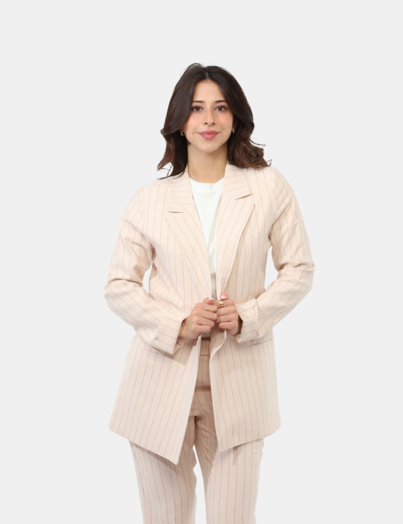 Blazer Materica Beige