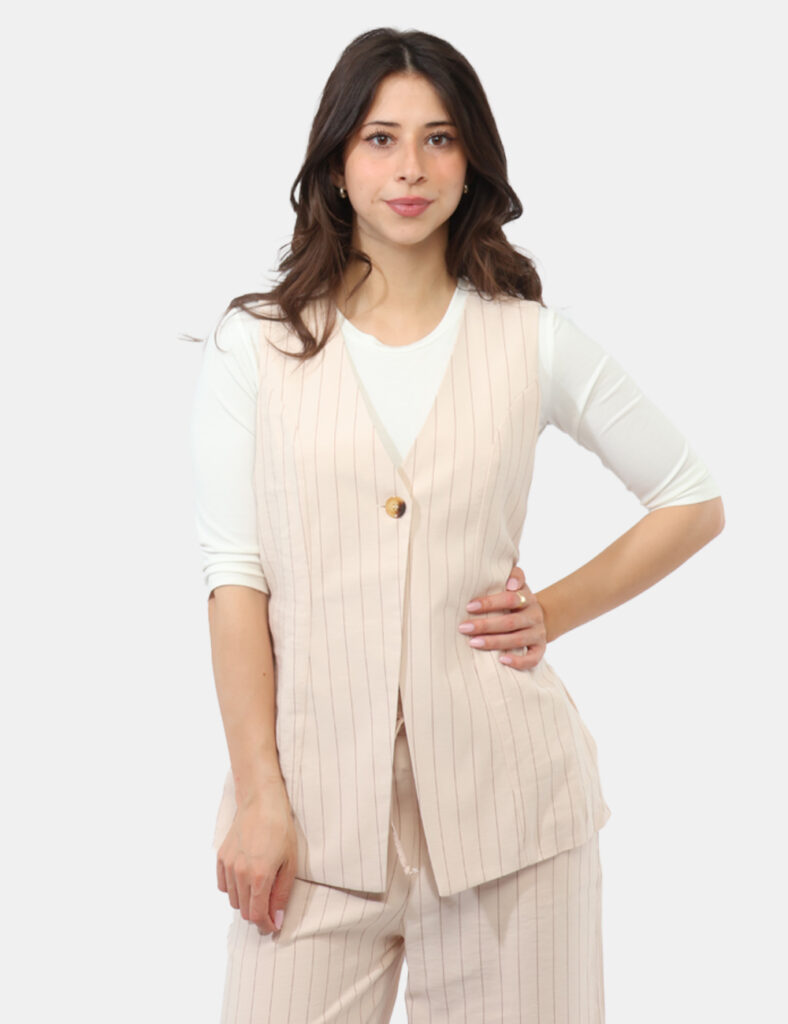 Abbigliamento donna scontato - Gilet Materica Bige