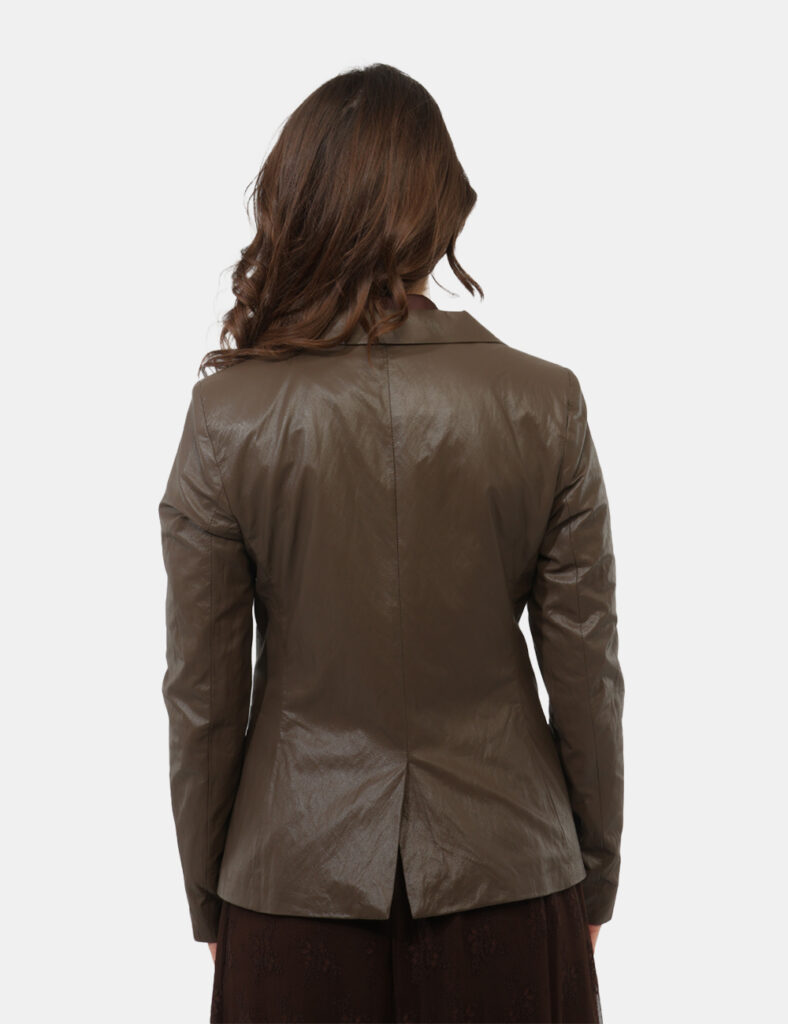 Blazer Materica Marrone