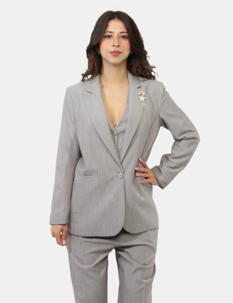 Abbigliamento donna scontato - Blazer Rue De Clerie Grigio
