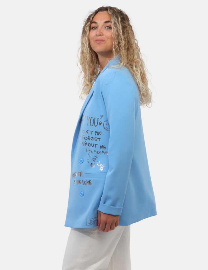Abbigliamento donna scontato - Blazer Rue De Clerie Azzurro