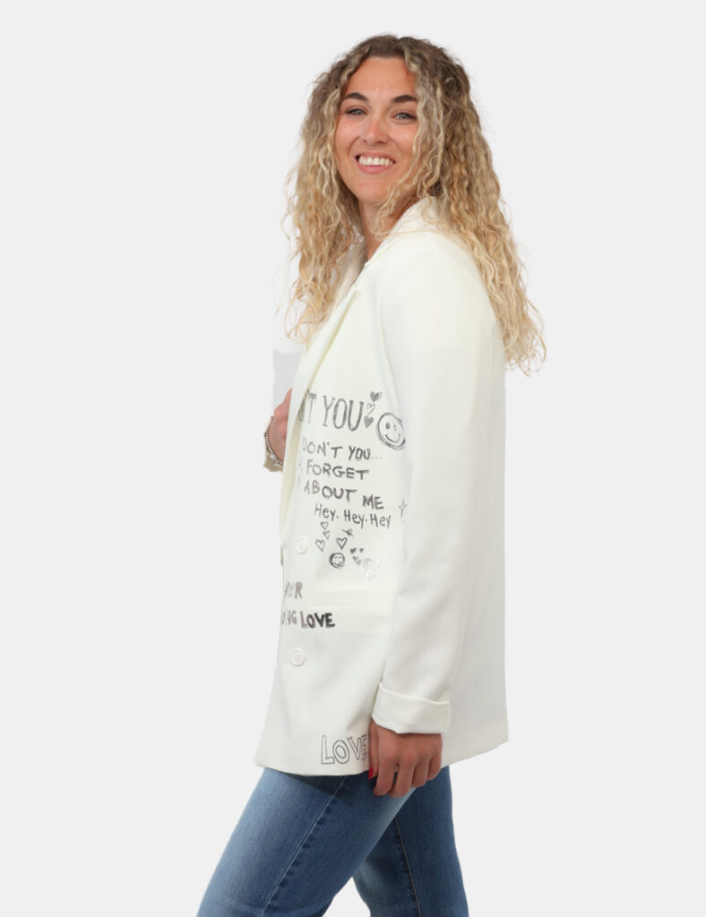 Abbigliamento donna scontato - Blazer Rue De Clerie Bianco