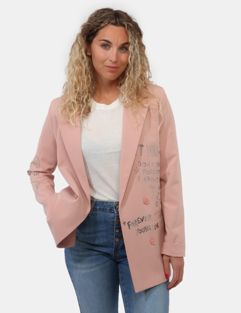 Abbigliamento donna scontato - Blazer Rue De Clerie Rosa