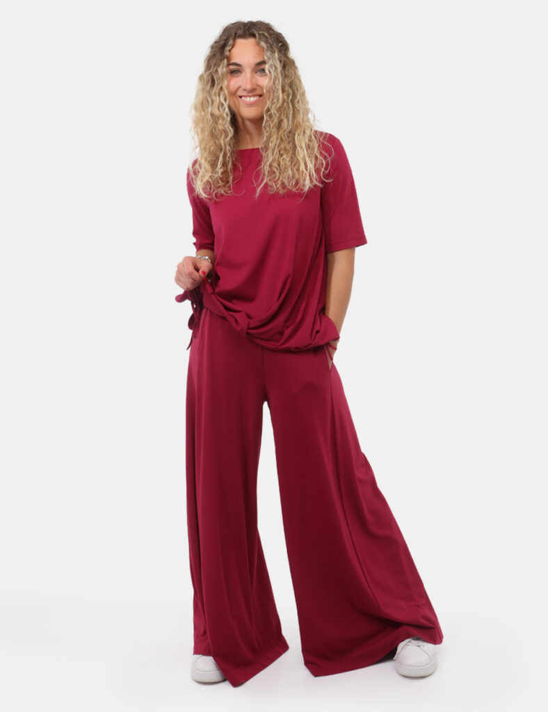 Abbigliamento donna scontato - Pantalone Rue De Clerie Bordeaux