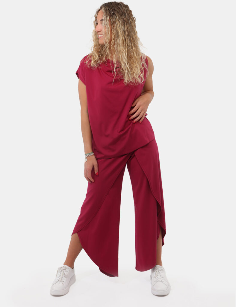 Abbigliamento donna scontato - Pantalone Rue De Clerie Bordeaux