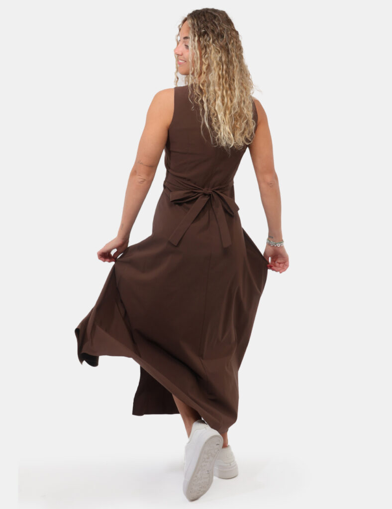 Abbigliamento donna scontato - Vestito Rue De Clerie Marrone
