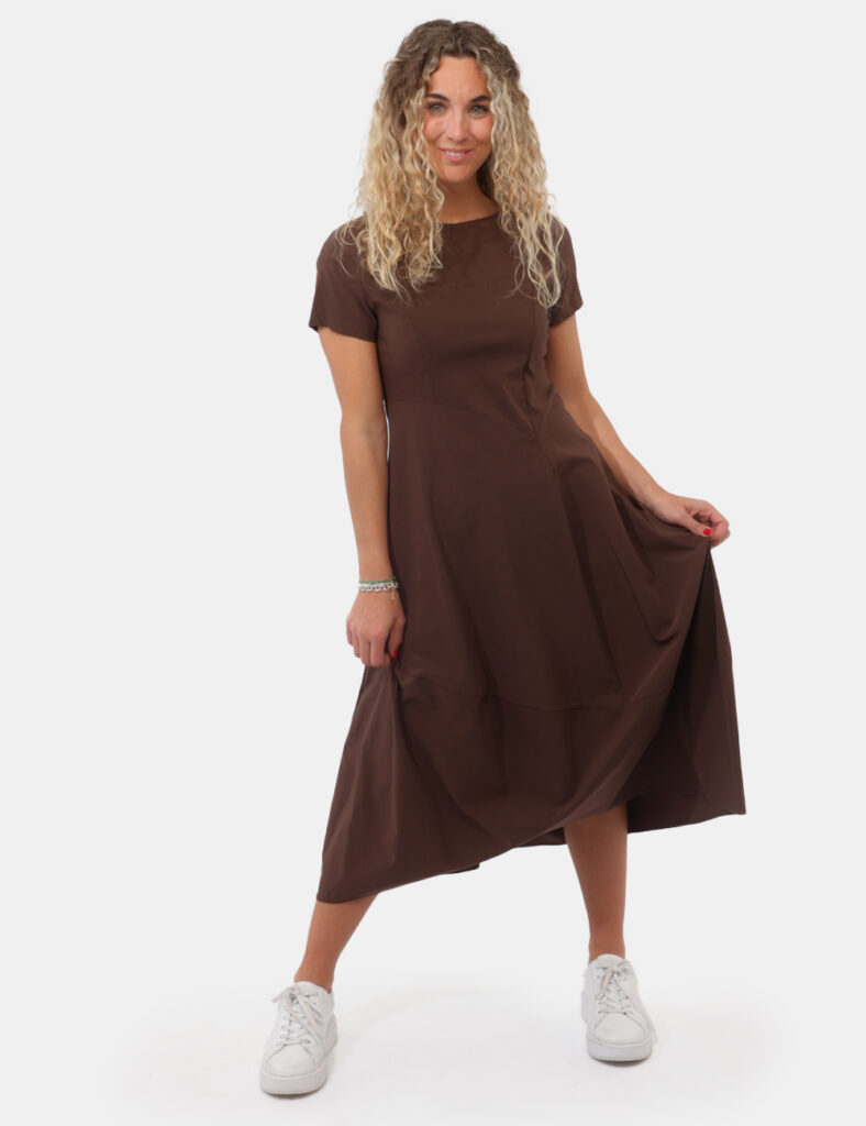 Abbigliamento donna scontato - Vestito Rue De Clerie Marrone