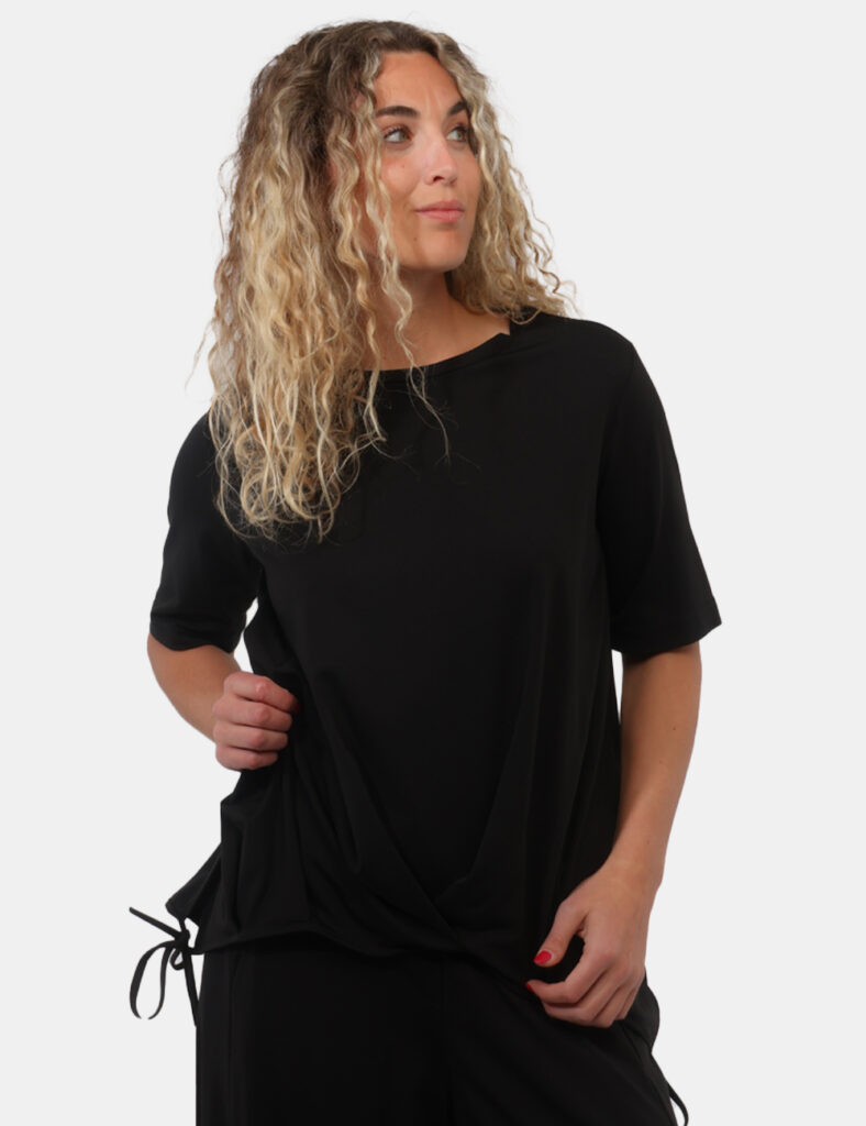 T-shirt da donna scontata - T-shirt Rue De Clerie Nera
