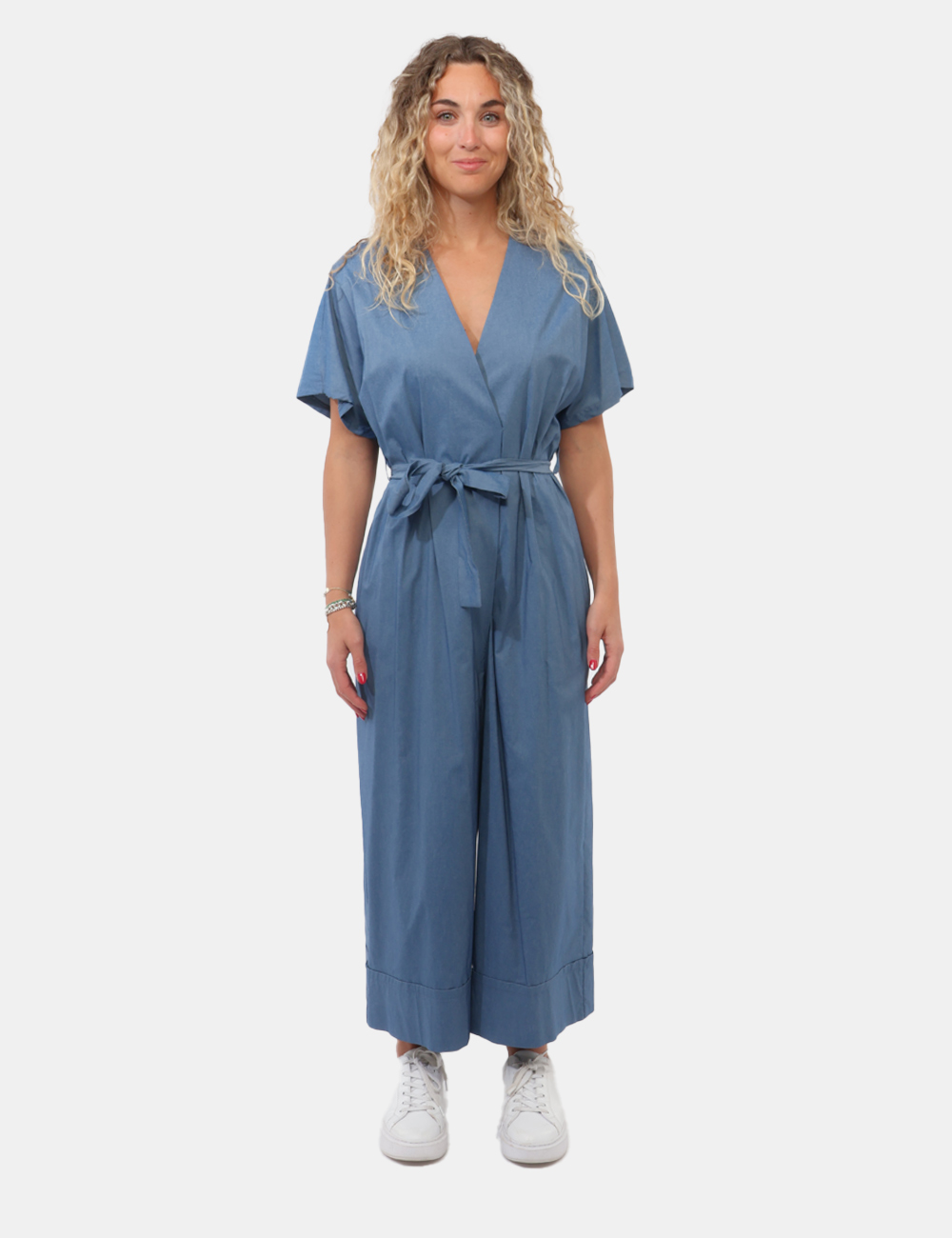 G912-11-OB_JEANS-CHIARO_PE26_6 Tuta Rue De Clerie Azzurra - Tuta RUE DE CLERIE Azzurra da donna – eleganza moderna e comfort femminile La Tuta RUE DE CLERI