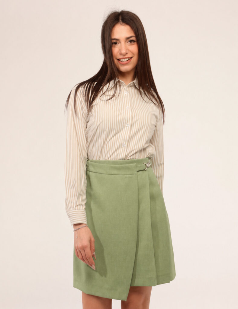 Abbigliamento donna scontato - Gonna Materica Verde