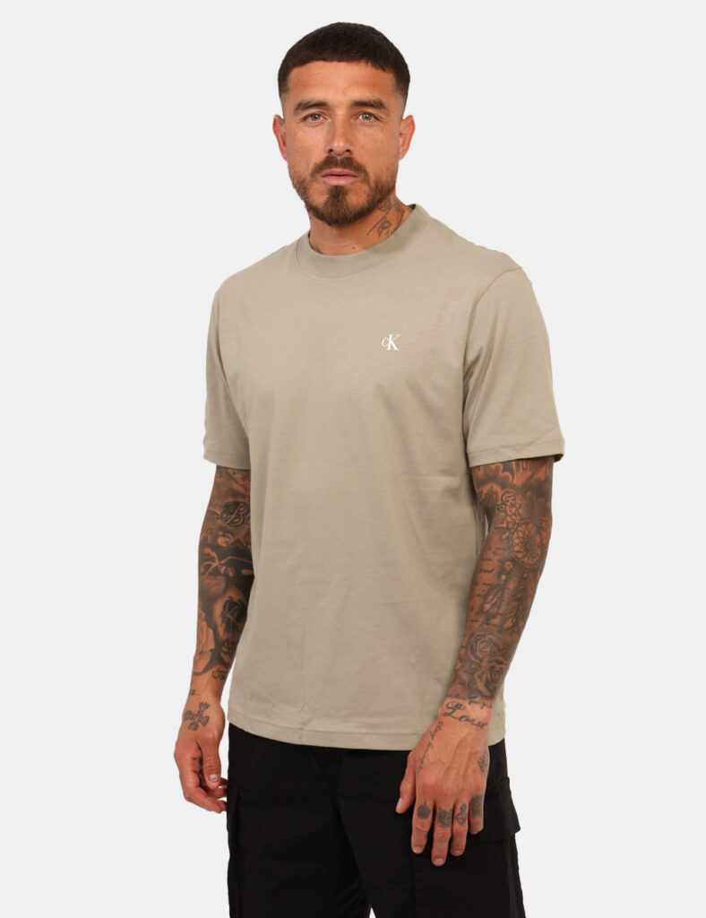 T-shirt uomo scontata - T-shirt Calvin Klein Beige