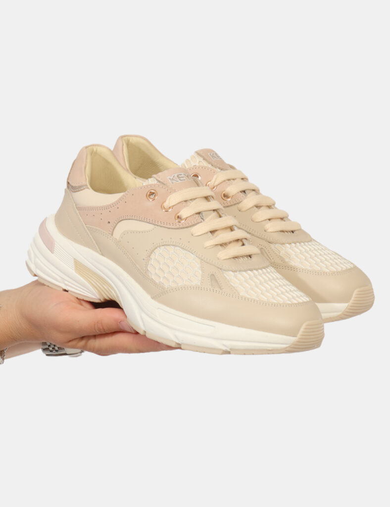 Scarpe da Donna scontate - Sneakers Keys Beige