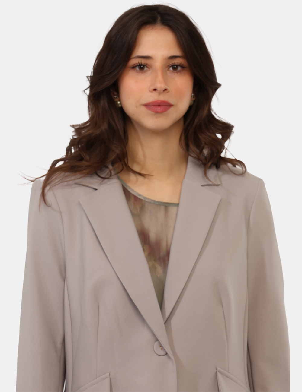 L18XBEALTROVE-SB_PERLA_PE26_5 Blazer Sandro Ferrone Grigio - Blazer SANDRO FERRONE Grigio da donna Elegante, moderno e versatile, questo Blazer SANDRO FER
