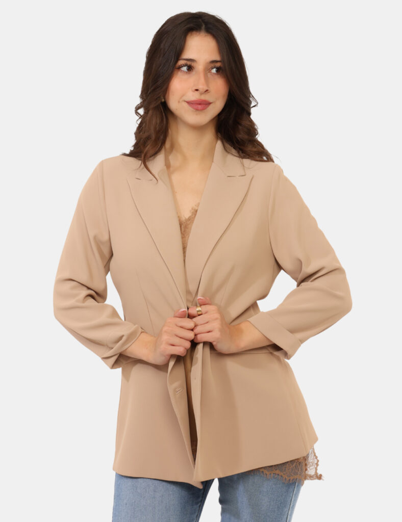 Abbigliamento donna scontato - Blazer Sandro Ferrone Beige