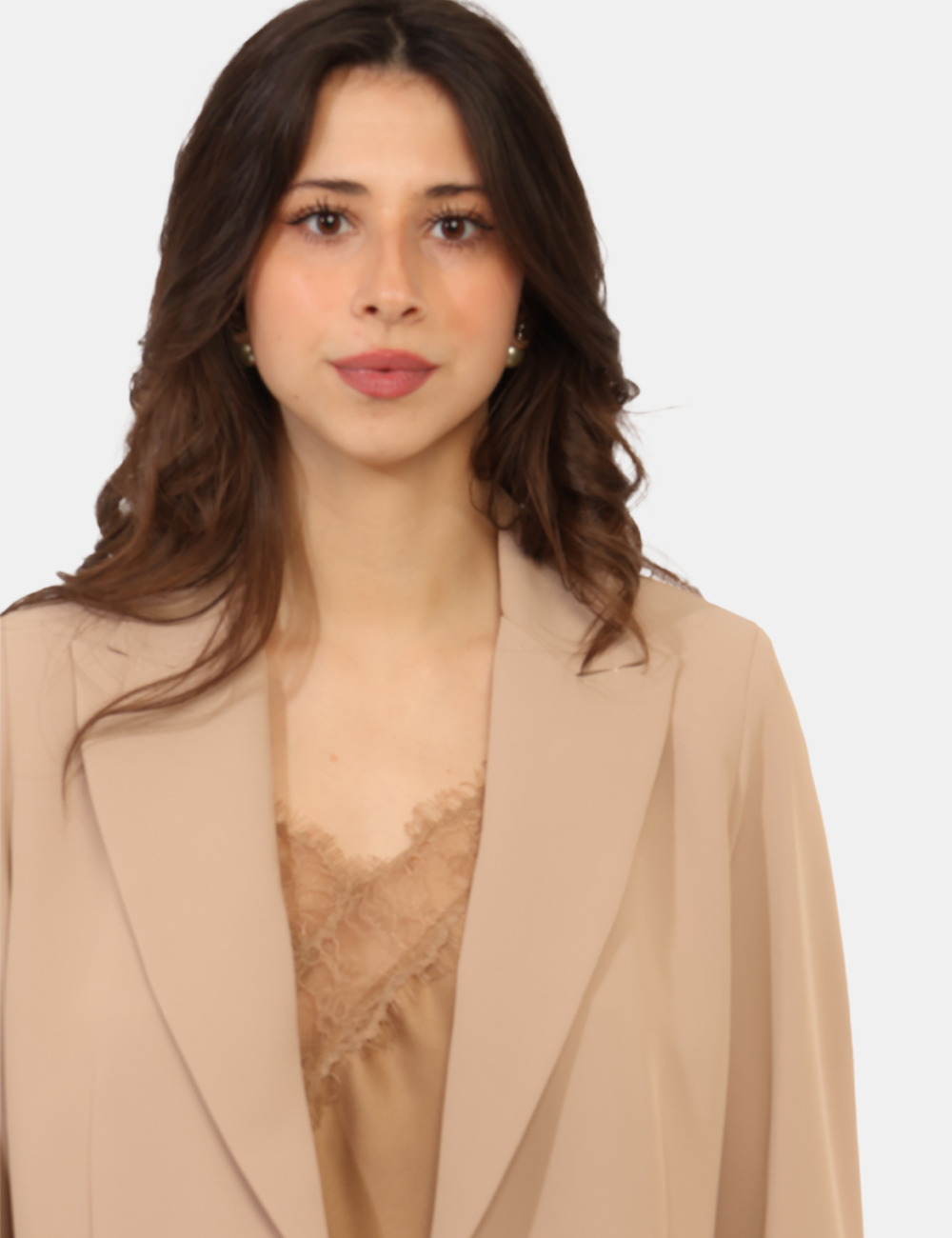 L24XBEARIANA-SB_BEIGE_PE26_4 Blazer Sandro Ferrone Beige - Blazer SANDRO FERRONE Beige da donna Leggero, elegante e versatile, questo Blazer SANDRO FERRO