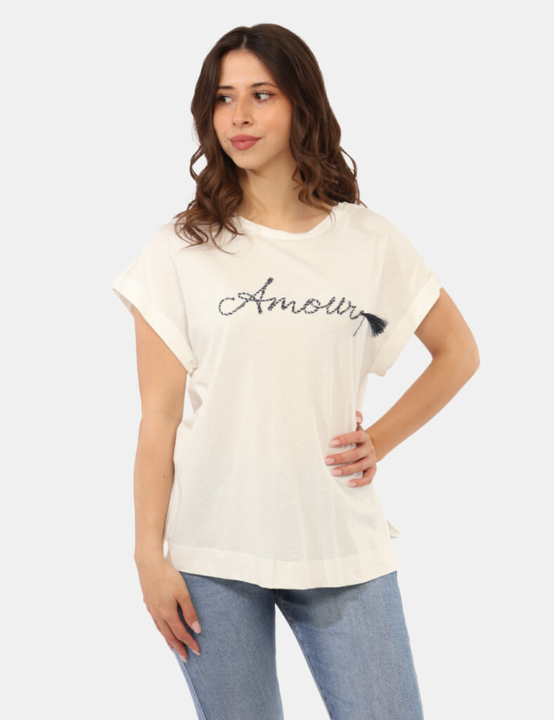 T-shirt da donna scontata - T-shirt Sandro Ferrone Bianca