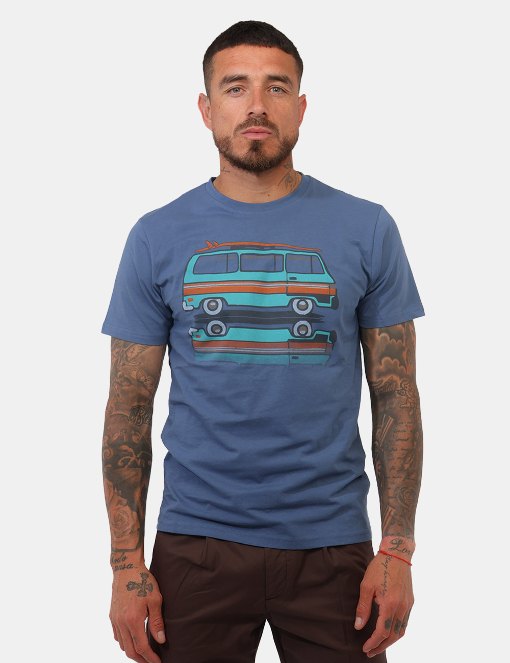 LGE6TS031288U-OB_DENIM_PE26_5 T-shirt Concept83 Blu - T-shirt CONCEPT83 Blu da uomo – stile urbano e comfort quotidiano La T-shirt CONCEPT83 Blu da uomo è