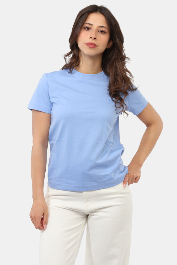 Abbigliamento donna scontato - T-shirt Calvin Klein Azzurra