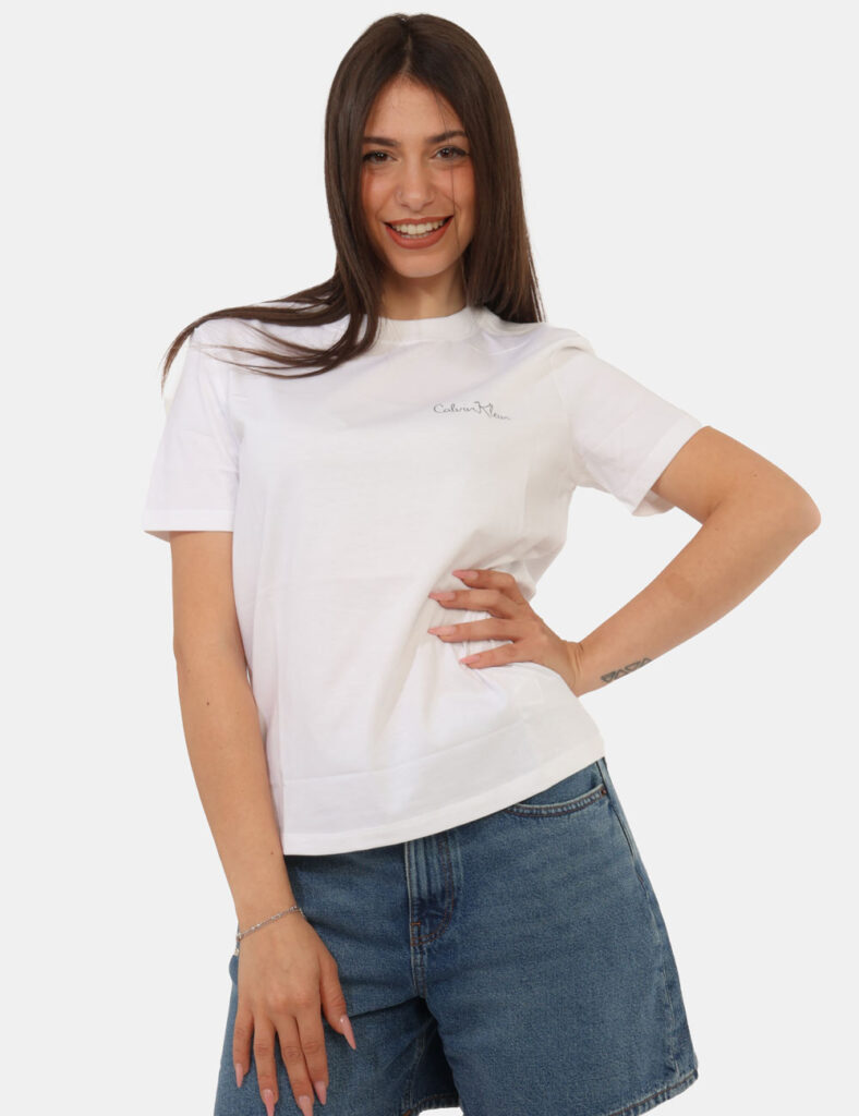 Abbigliamento donna scontato - T-shirt Calvin Klein Bianca