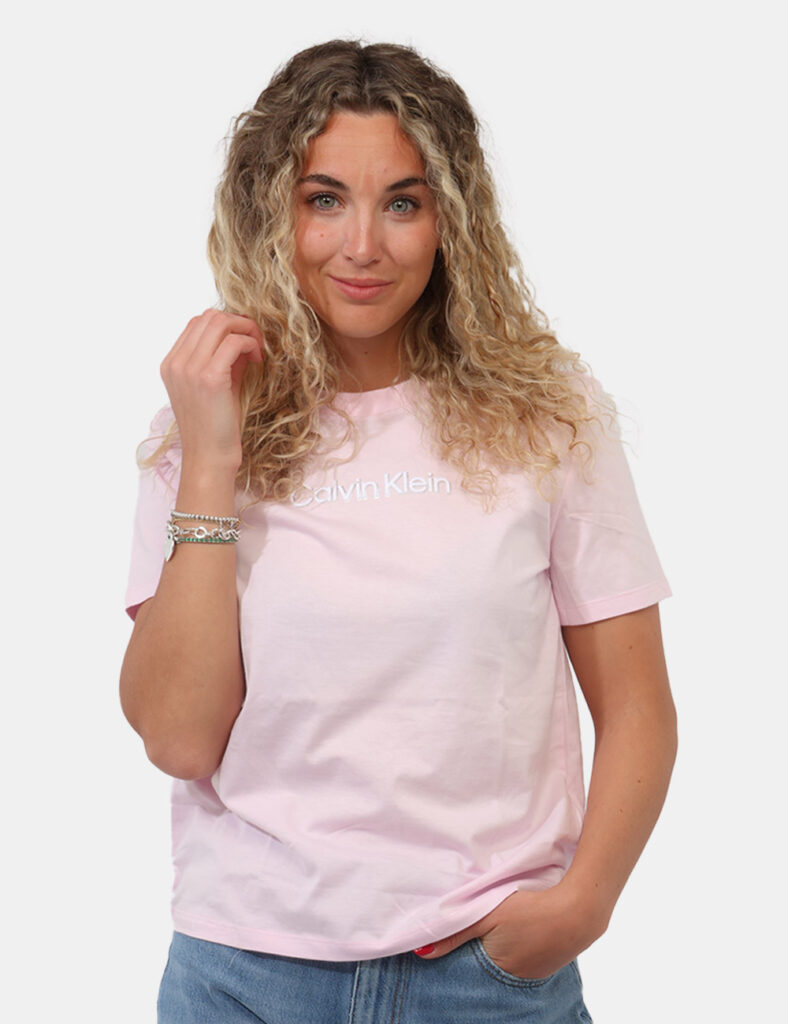 Abbigliamento donna scontato - T-shirt Calvin Klein Rosa