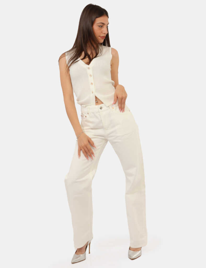 Abbigliamento donna scontato - Jeans Calvin Klein Bianco
