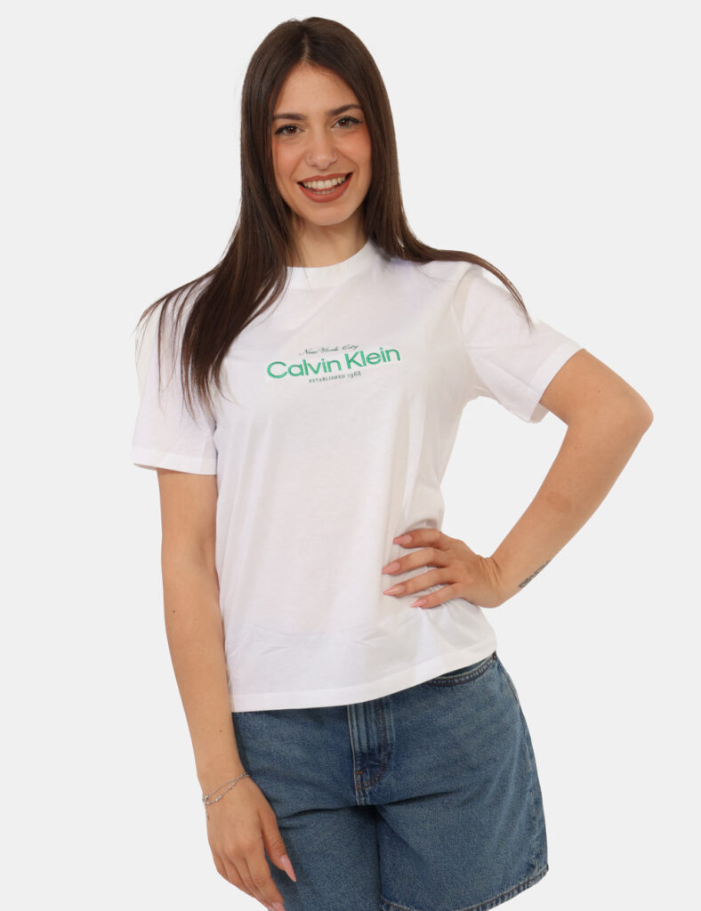 Abbigliamento donna scontato - T-shirt Calvin Klein Bianco