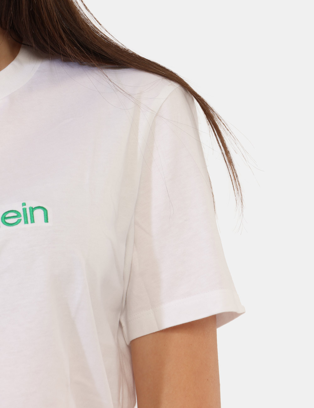 LV047F810G-OB_YAF_PE26_4 T-shirt Calvin Klein Bianco - T-shirt Calvin Klein bianca da donna Essenziale, fresca e perfetta per accompagnare la stagion