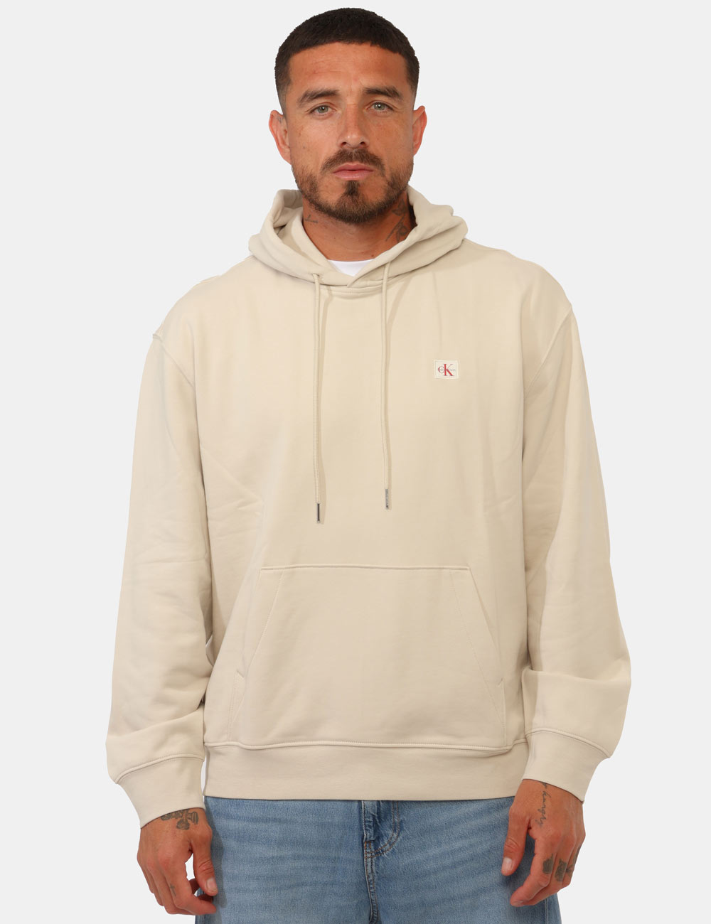 LV04RC274G-OB_2JX_PE26_6 Felpa Calvin Klein Beige - Felpa Calvin Klein beige da uomo Versatile, comoda e perfetta da indossare in ogni periodo dell’a