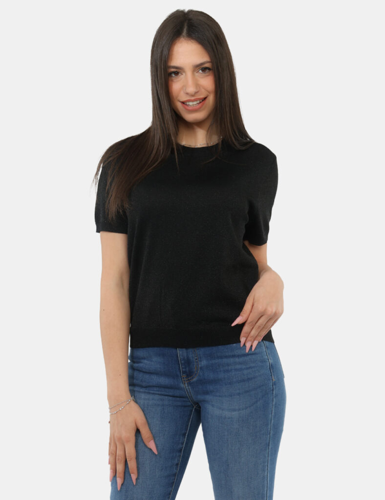 Abbigliamento donna scontato - Maglia Yes Zee Nera