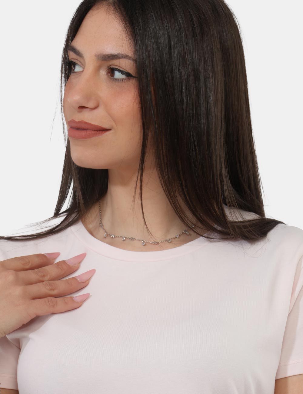 MOD-1-OB_LIGHT-PINK_PE26_4 T-shirt Concept83 Rosa - T-shirt CONCEPT83 Rosa da donna Fresca, femminile e facile da abbinare, la T-shirt CONCEPT83 Rosa è
