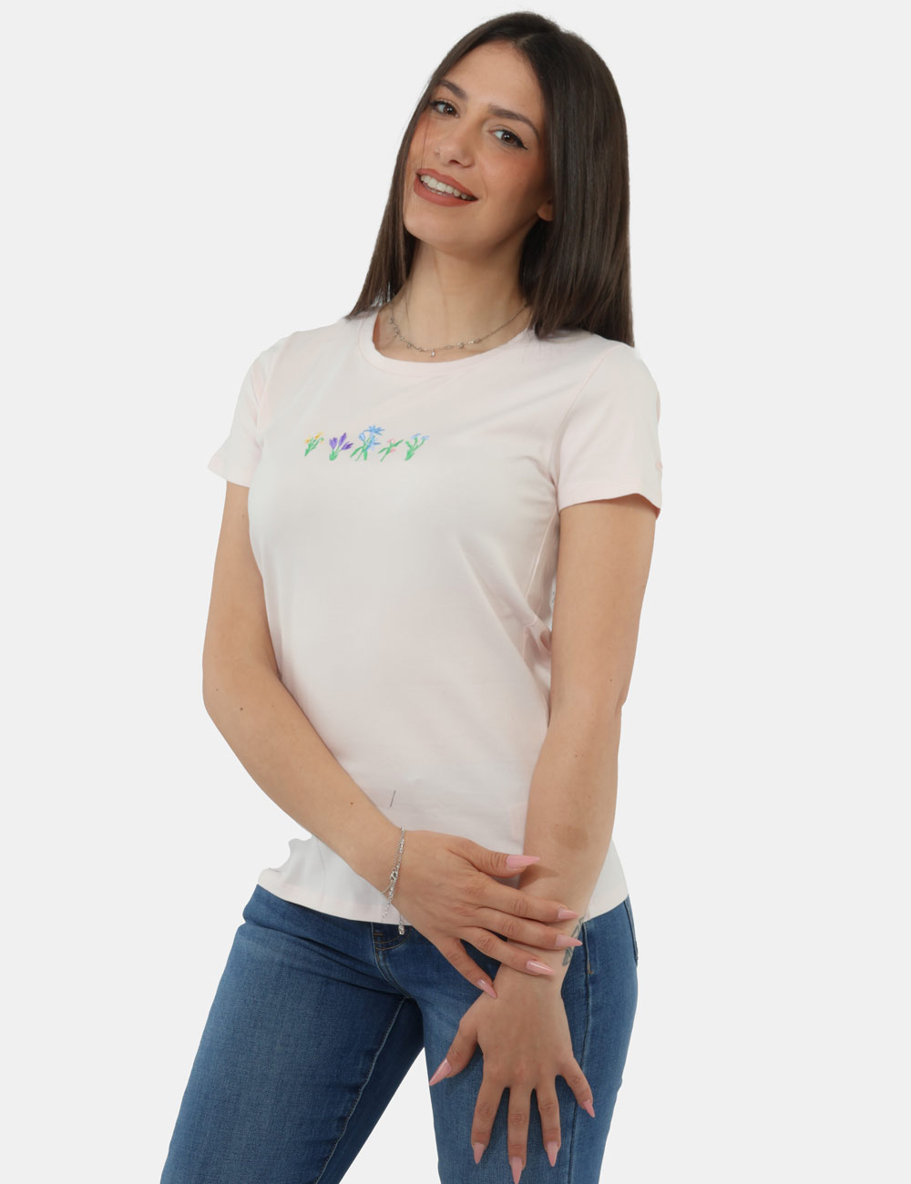 MOD-2-OB_LIGHT-PINK_PE26_1 T-shirt Concept83 Rosa - T-shirt CONCEPT83 Rosa da donna Femminile, fresca e perfetta per aggiungere un tocco delicato ai lo