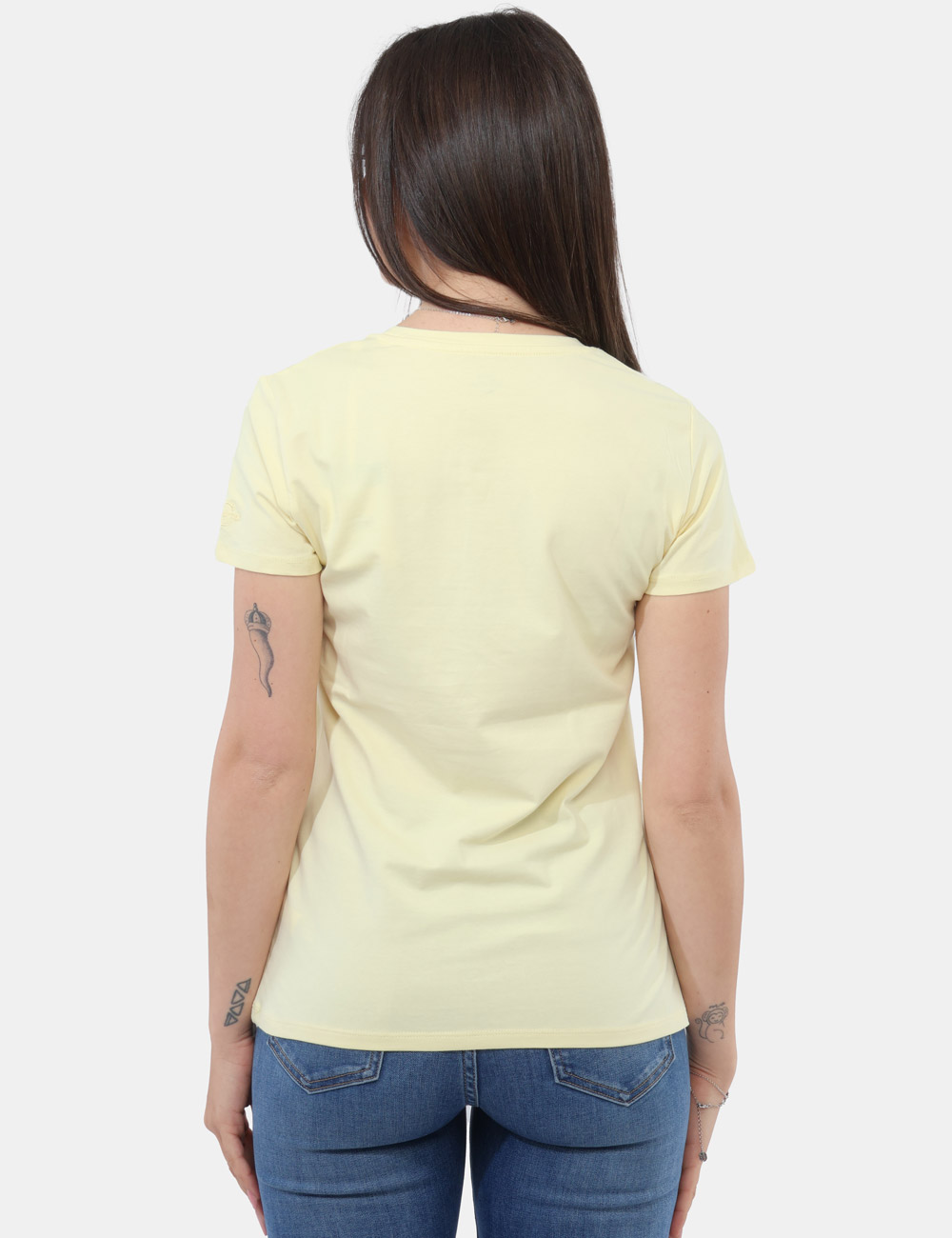 MOD-2-OB_LIGHT-YELLOW_PE26_2 T-shirt Concept83 Gialla - T-shirt CONCEPT83 Gialla da donna Luminosa, fresca e perfetta per dare energia ai look quotidiani