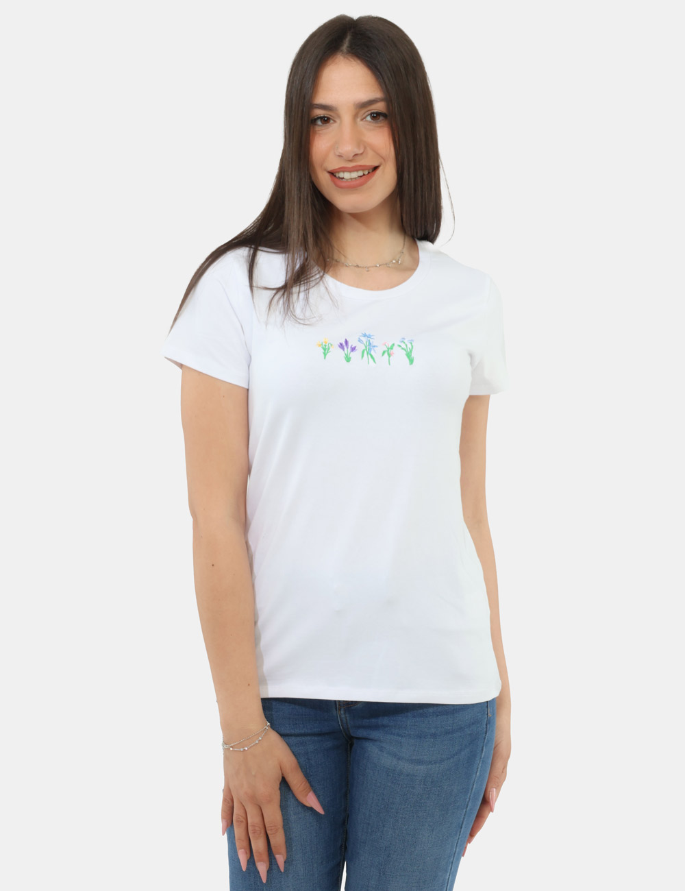 MOD-2-OB_WHITE_PE26_1 T-shirt Concept83 Bianca - T-shirt CONCEPT83 Bianca da donna Essenziale, luminosa e perfetta per completare i look quotidian